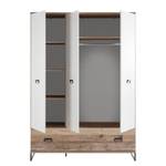 Armoire Ronny Marron - Bois manufacturé - 143 x 201 x 56 cm