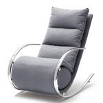 Rocking chair Fox Tissu structuré - Gris clair