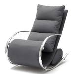 Rocking chair Fox Tissu structuré - Gris