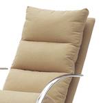 Rocking chair Fox Tissu structuré - Beige