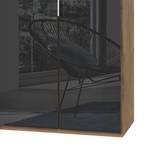 Drehtürenschrank Level 36 C Plankeneiche Dekor / Glas Grau - 100 x 216 cm - Ohne - Ohne Spiegeltür/-en