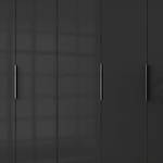 Armoire Level 36C Imitation chêne parqueté / Verre gris - 250 x 216 cm - Sans - Sans portes miroir