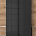 Armoire à portes coulissantes Level 36C Imitation chêne / Graphite brillant - 300 x 236 cm - Plus de 5 tiroirs
