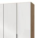 Armoire Level 36C Blanc brillant / Imitiation chêne - 200 x 236 cm - Sans - Sans portes miroir