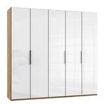 Armoire Level 36C Blanc brillant / Imitiation chêne - 250 x 236 cm - Sans - Sans portes miroir