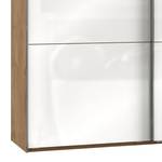 Schwebetürenschrank Level 36 C Hochglanz Weiß / Eiche Dekor - 200 x 236 cm - Ohne