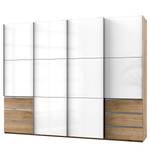 Schwebetürenschrank Level 36 C Hochglanz Weiß / Eiche Dekor - 300 x 236 cm - Mehr als 5 Schubladen