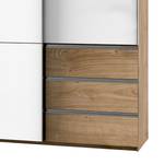 Schwebetürenschrank Level 36 C Hochglanz Weiß / Eiche Dekor - 300 x 236 cm - Mehr als 5 Schubladen