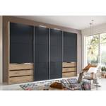 Schwebetürenschrank Level 36 C Hochglanz Grau / Eiche Dekor - 300 x 236 cm - Mehr als 5 Schubladen