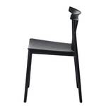 Chaise Lowick Matière plastique - Noir - Lot de 2