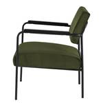 Fauteuil Narpes Velours - Vert foncé