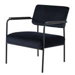 Fauteuil Narpes Velours - Bleu foncé