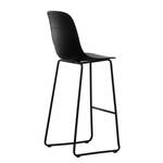 Chaise de bar Moyle (lot de 2) Matière plastique / Métal - Noir