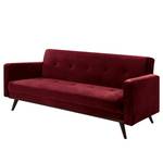 Schlafsofa Daru Deluxe Samt - Samt Fosca: Bordeaux