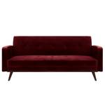 Schlafsofa Daru Deluxe Samt - Samt Fosca: Bordeaux