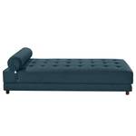 Chaise longue Tavani (met slaapfunctie) vlakweefsel - Platweefsel Sura: Marineblauw