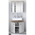 Set mobili da bagno Lindesby III (2) Illuminazione inclusa - Bianco