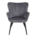 Fauteuil Boltby I Velours - Anthracite