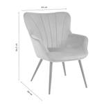 Fauteuil Boltby II geweven stof - grijs