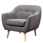 Fauteuil Bosley geweven stof - donkergrijs