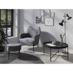 Fauteuil Bohemia Gris - Avec repose-pieds - Velours