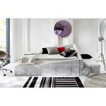 Lit boxspring Crooked Blanc / Gris - 120 x 200cm