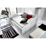 Lit boxspring Crooked Blanc / Gris - 120 x 200cm