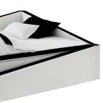 Lit boxspring Crooked Blanc / Noir - 120 x 200cm