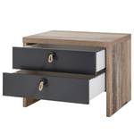 Table de chevet Merlin Marron - Bois manufacturé - 56 x 43 x 42 cm