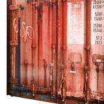 Schwebetürenschrank Container Rot