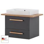 Meuble avec vasque Duo Anthracite - Largeur : 82 cm