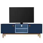 Meuble TV Color Box Partiellement en chêne massif - Bleu marine