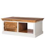 Table basse Newhaven Manguier massif - Manguier / Blanc