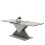 Table Lydd (extensible) - Imitation béton / Anthracite