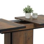 Eettafel Aton oud houten look/zwart - Breedte: 120 cm