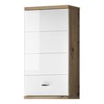 Armoire suspendue Wyntoon Blanc brillant / Imitiation chêne