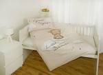 Parure de lit en renforcé Sweet Dreams Étoffe de coton - Blanc / Beige