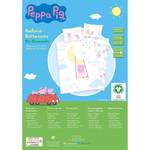 Renforce Bettwäsche Peppa Pig Baumwollstoff - Weiß / Pastell