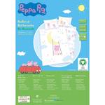 Renforcé beddengoed Peppa Pig katoen - wit/pastel