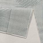 Laagpolig vloerkleed Velvet Groove kunstvezels - Grijs - 80 x 150 cm