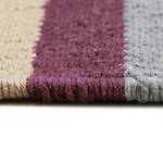 Wollteppich Midas Kelim Grau - Pink - 80 x 150 cm