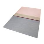 Wollteppich Midas Kelim Grau - Pink - 80 x 150 cm