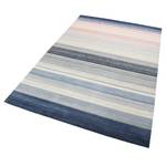 Laagpolig vloerkleed Donell kunstvezels - blauwgrijs/roze - 160 x 230 cm