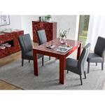 Table extensible Prisma Rouge brillant