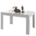 Table extensible Dama Blanc brillant