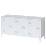 Sideboard Norwell Metall - Weiß