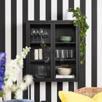 Highboard Cowee II Glas / Metall - Schwarz