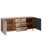 Sideboard Bowood Weiß / Eiche Artisan Dekor