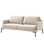 Sofa Bellaire(2,5-Sitzer) Mischgewebe - Hellbeige - Schwarz