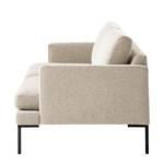 Sofa Bellaire(2,5-Sitzer) Mischgewebe - Hellbeige - Schwarz